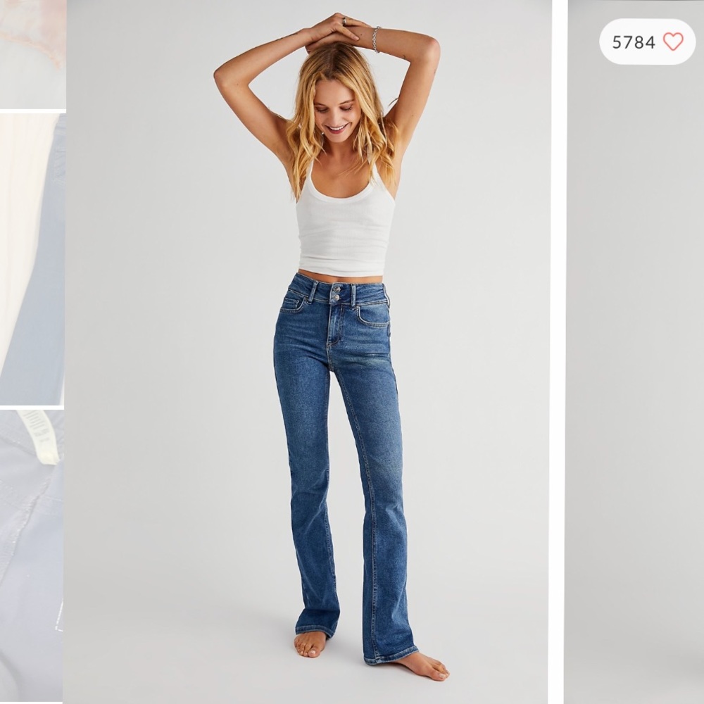 Free People Shayla Bootcut Jeans - Heading East